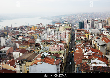 Les bâtiments et les toits, Istanbul, Turquie Banque D'Images