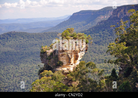 La vallée Jamison, Blue Mountains, New South Wales, Australie Banque D'Images