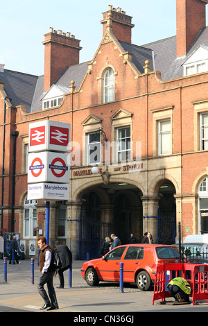 La gare de Marylebone, Londres, Angleterre, Royaume-Uni Banque D'Images