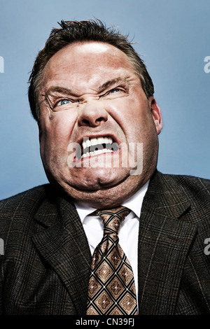 Businessman angry Banque D'Images