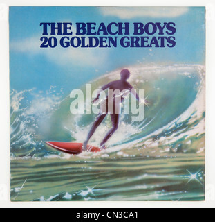 Couverture de l'album compilation vinyle Beach Boys 20 Golden Greats, publié sur Capitol Records Banque D'Images