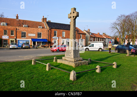 Burnham Market,réputé restaurant,Pub,B & B,Hoste Arms,boutiques,Village,vert,maisons géorgiennes près de la mer,North Norwich, Angleterre Banque D'Images