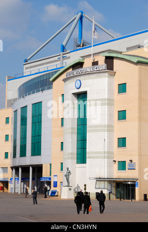 Le Club de Football de Chelsea Stadium ( ) de Stamford Bridge, Fulham, London, UK Banque D'Images