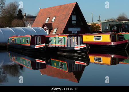 Le canal près de Birmingham, Worcester, Worcestershire Alvechurch Banque D'Images