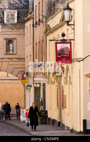 Street de Bath, Somerset, Royaume-Uni Banque D'Images