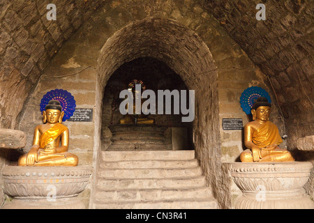 Myanmar (Birmanie), de l'État Rakhine (Arakan), Mrauk U, bouddha pagode Dukkhanthein Banque D'Images