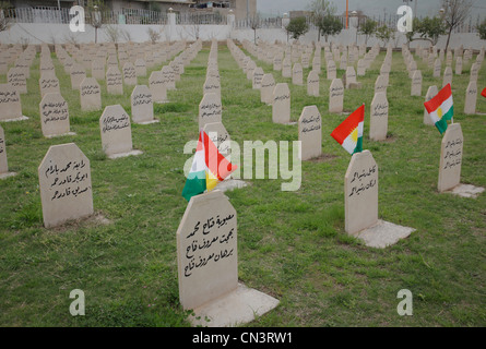 Un mémorial de Halabja, dans le Kurdistan irakien. Dans la région de Marsh : 16 th 1988 la ville a été attaqué par l'armée de Saddam Hussein. 5000 a été tué par le gaz. Opération Anfal Banque D'Images