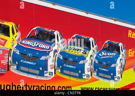 Canada, Québec, Montréal, course de NASCAR sur le circuit Gilles Villeneuve, sur l'Ile Notre Dame Banque D'Images