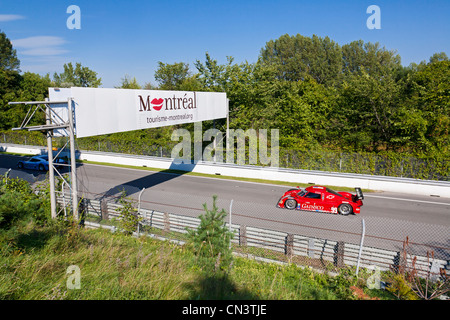 Canada, Québec, Montréal, course de NASCAR sur le circuit Gilles Villeneuve, sur l'Ile Notre Dame Banque D'Images