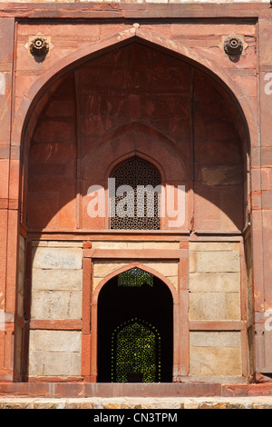 Tombe de Humayun Tomb coiffure complexe. Delhi, Inde Banque D'Images