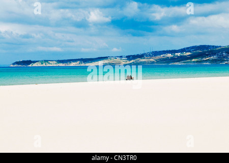 Maroc, Région Tanger Tétouan, Tanger, la plage Banque D'Images