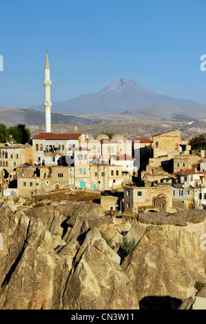 La Turquie, l'Anatolie centrale, la Cappadoce classé au Patrimoine Mondial par l'UNESCO, Ortahisar Banque D'Images