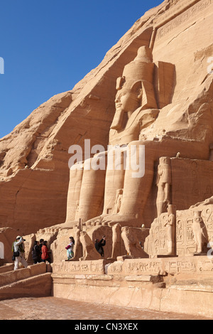 Egypte - Temple d'Abou Simbel, l'UNESCO Banque D'Images