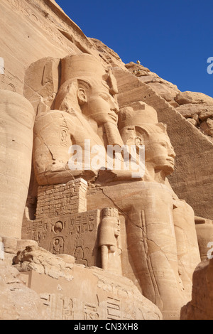 Egypte - Temple d'Abou Simbel, l'UNESCO Banque D'Images