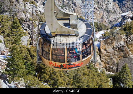 Tramway aérien à Palm Springs, Californie Banque D'Images