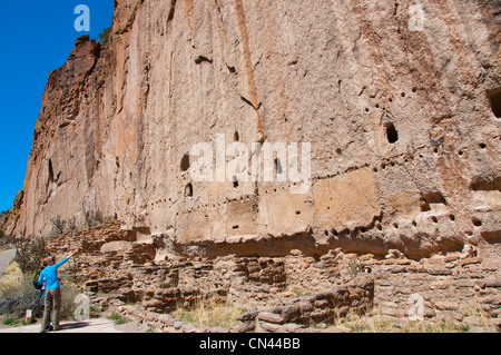 Bandelier National Monument NM Banque D'Images