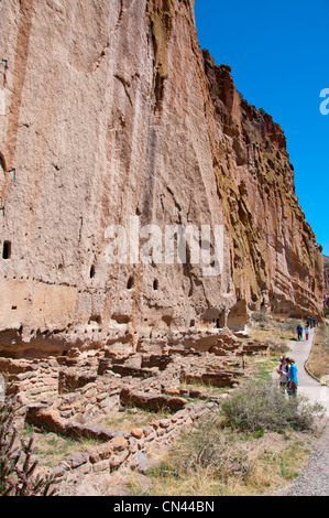 Bandelier National Monument NM Banque D'Images