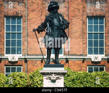 Statue de Guillaume d'Orange, le palais de Kensington, London England UK English British kings King William 3ème, III, monarque, monarques, Banque D'Images