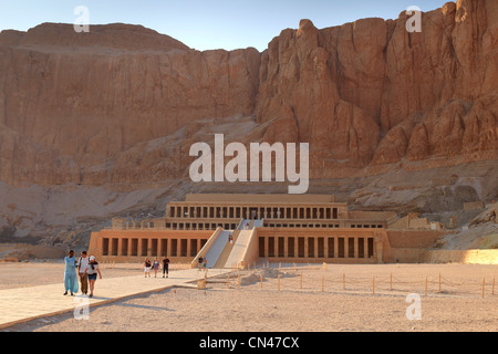 Egypte - Vallée des Reines, Temple d'Hatshepsout, l'Unesco Banque D'Images