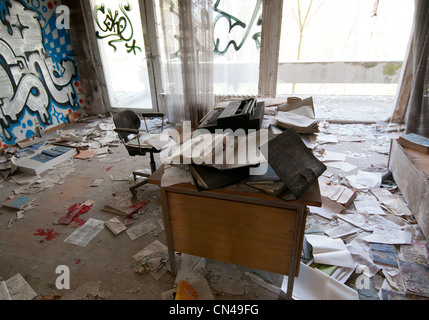 Ghost abandonnés ambassade à Berlin, l'ex-ambassade d'Iraq à l'Allemagne de l'Est Banque D'Images