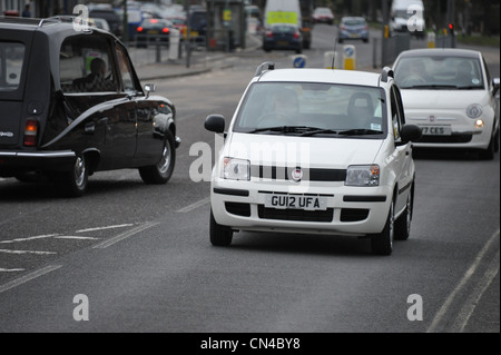 Fiat Panda Mylife en blanc Banque D'Images