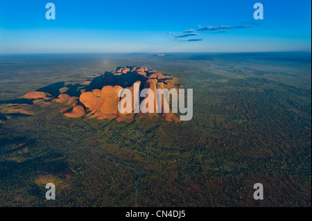 L'Australie, Territoire du Nord, le Parc National d'Uluru-Kata Tjuta classé au Patrimoine Mondial de l'UNESCO, les Olgas ou Kata Tjuta, un Banque D'Images