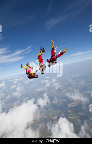 Les parachutistes Freefly Banque D'Images