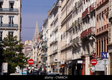 France, Rhône, Lyon, la Presqu'île (péninsule), Rue de Brest (Rue de Brest) Banque D'Images