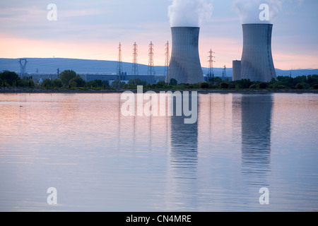 France, Drôme, St Paul Trois Chateaux, Tricastin site industriels et nucléaires Banque D'Images