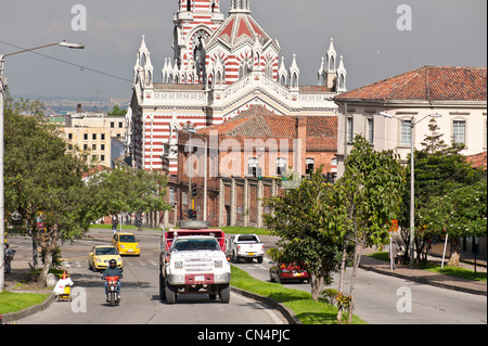 Le département de Cundinamarca, en Colombie, Bogota, La Candelaria District, Notre Dame du Carmen avec l'église de style néo-gothique, dont les Banque D'Images