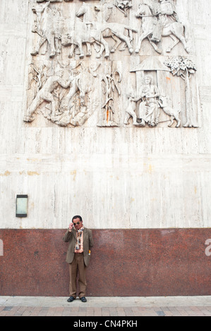 Le département de Cundinamarca, en Colombie, Bogota, quartier du centre-ville, façade de la banque sur la Carrera 7 Banque D'Images