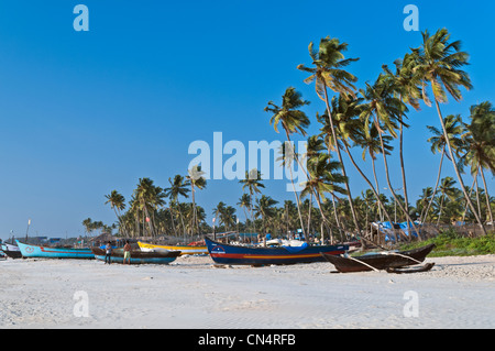 Bateaux de pêche Goa Inde Colva Beach Banque D'Images