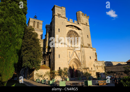 La France, l'Hérault, Béziers, la cathédrale St Nazaire Banque D'Images
