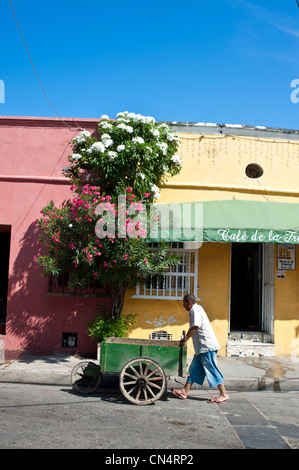 La Colombie, Département de Bolivar, Carthagène, inscrite au Patrimoine Mondial de l'UNESCO, Getsemani trimestre Banque D'Images