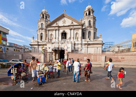 L'île de Luzon, Philippines, Manille, Chinatown, église de Quiapo Banque D'Images