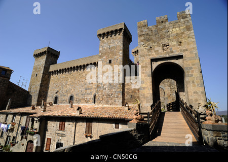 Italie, Latium, Bolsena, château Banque D'Images