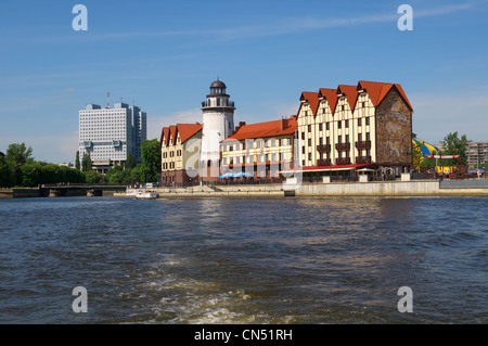 Village de pêcheurs à Kaliningrad. La Russie Banque D'Images