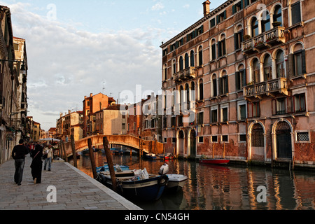L'Italie, Vénétie, Venise, inscrite au Patrimoine Mondial de l'UNESCO, quartier de Cannaregio Banque D'Images