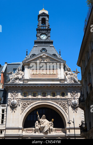 France, Paris, siège social de BNP Paribas Banque située rue Bergere Banque D'Images