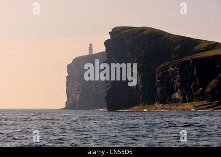 Copinsay phare, Orkney Banque D'Images