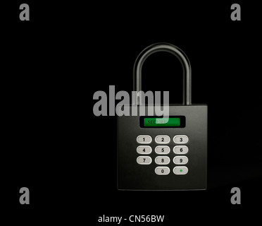 Serrure à combinaison numérique Banque D'Images