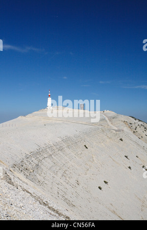 La France, Vaucluse, haut de Mont Ventoux (1912m) Banque D'Images