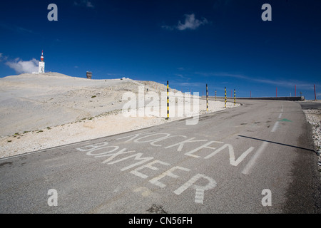 La France, Vaucluse, haut de Mont Ventoux (1912m) Banque D'Images