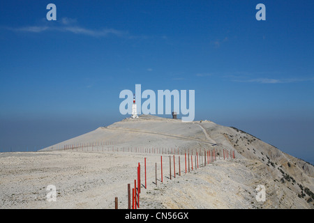 La France, Vaucluse, haut de Mont Ventoux (1912m) Banque D'Images