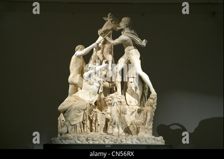 L'Italie, Campanie, Naples, Musée Archéologique National, groupe Toro Farnese Banque D'Images