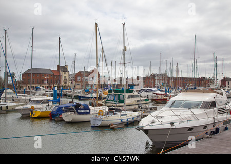 Marina de Hull, Hull, Kingston sur Humberside, East Yorkshire, UK Banque D'Images