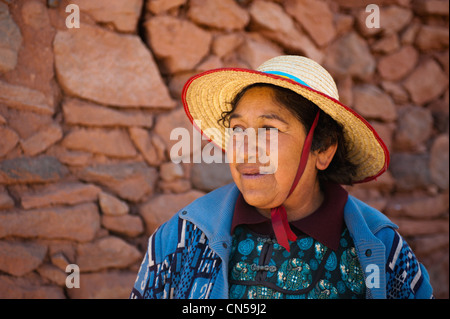 Région d'Antofagasta, Chili, Désert d'Atacama, Village Machuca Banque D'Images