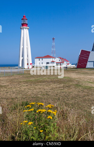 Canada, Québec, Gaspésie, Pointe-au-Père Site historique maritime, le phare et le Musée de la mer Banque D'Images