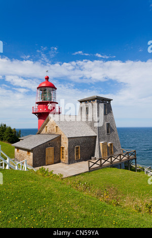 Canada, Québec, Gaspésie, pointe un site historique de la renommee, le phare Banque D'Images