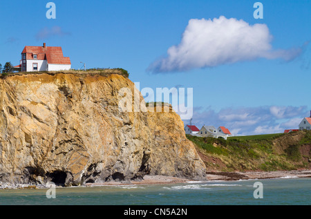 Canada, Québec, Gaspésie, Percé et son fameux Rocher Percé Percé (Rock) Banque D'Images